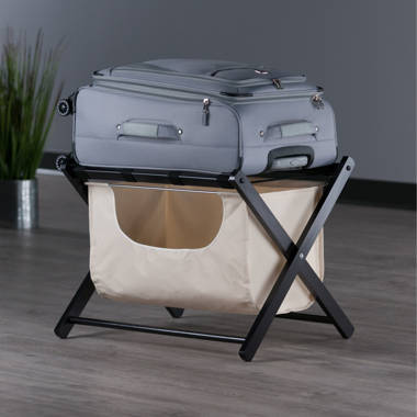 Rolling luggage sales rack